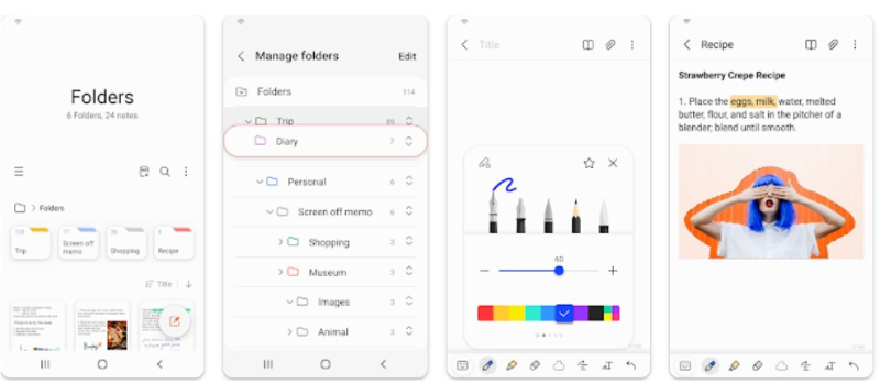 Samsung Notes앱 기능