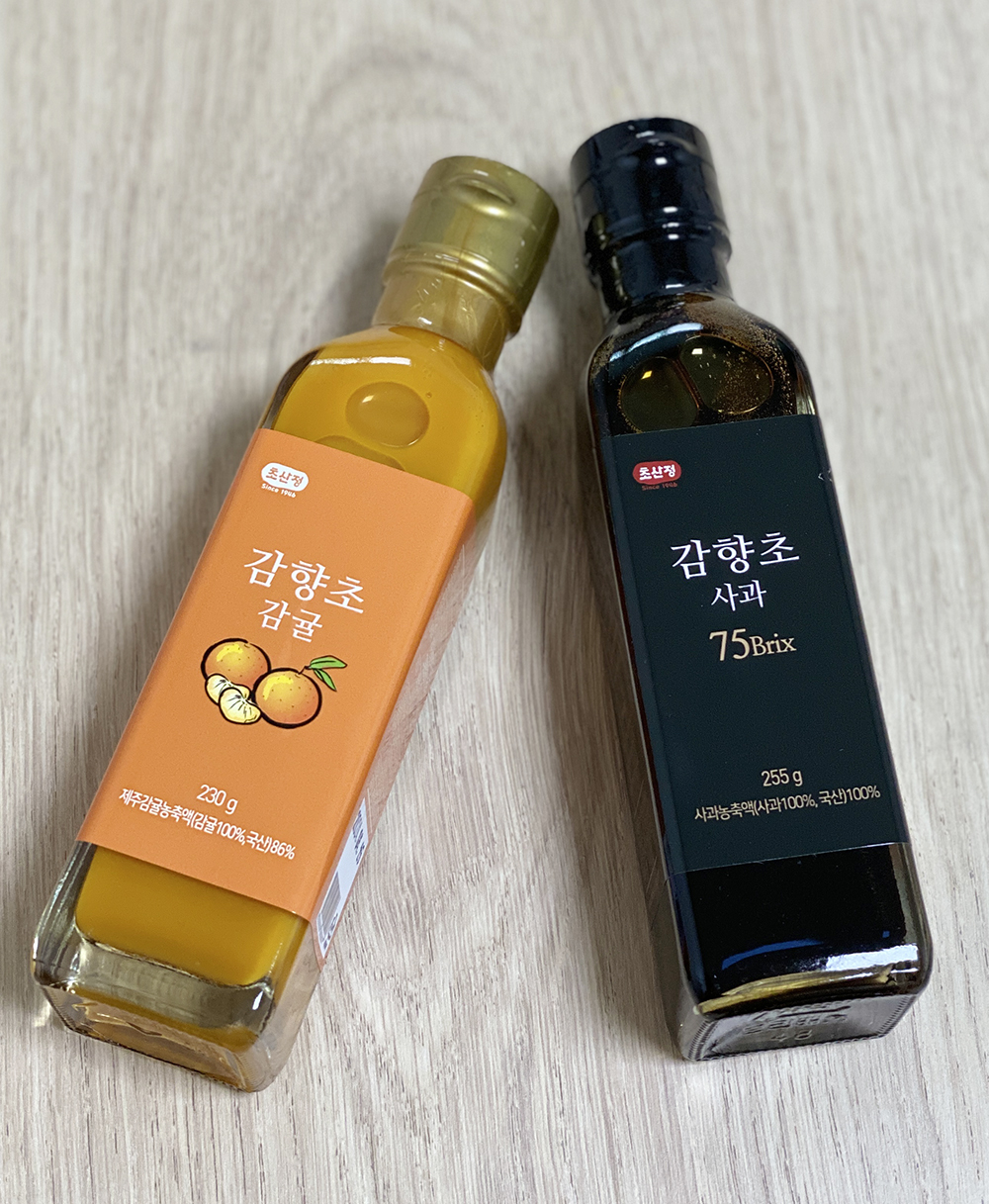  드레싱 소스 추천 한상준 전통식초 초산정 감향초 감귤 사과