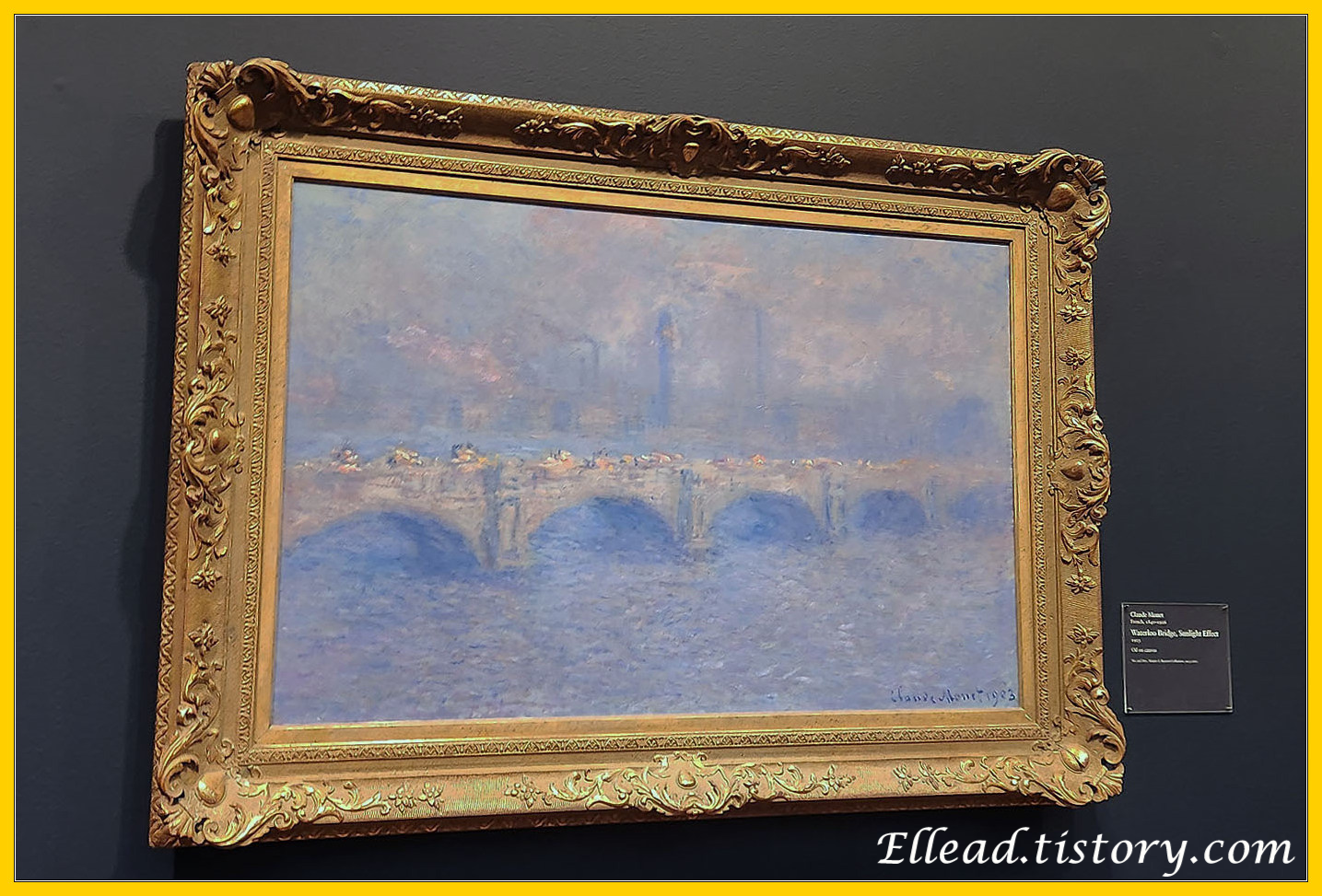 모네(Monet)&#44; Waterloo Bridge&#44; Sunlight effect&#44; 1903