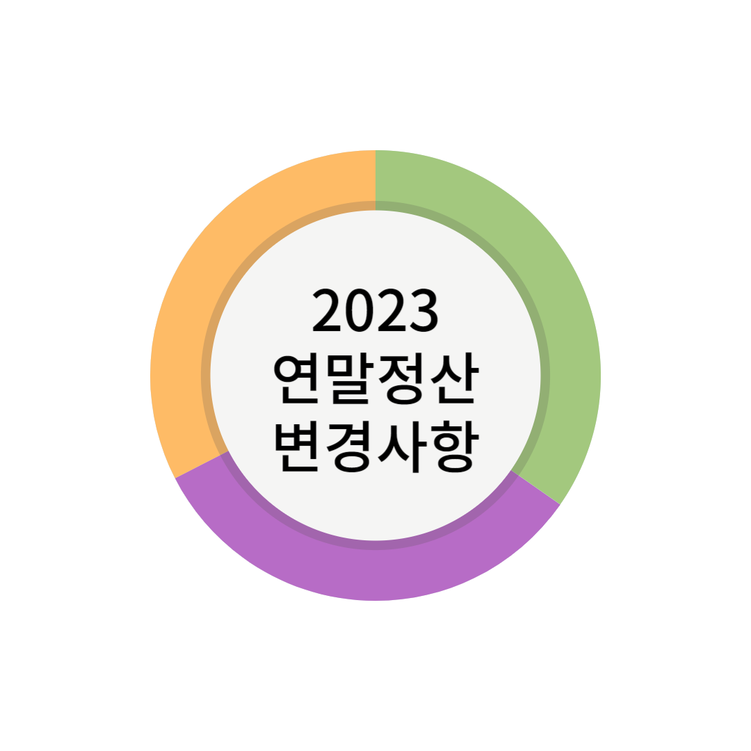  달라지는 2023 연말정산 일정과 연말정산 총정리