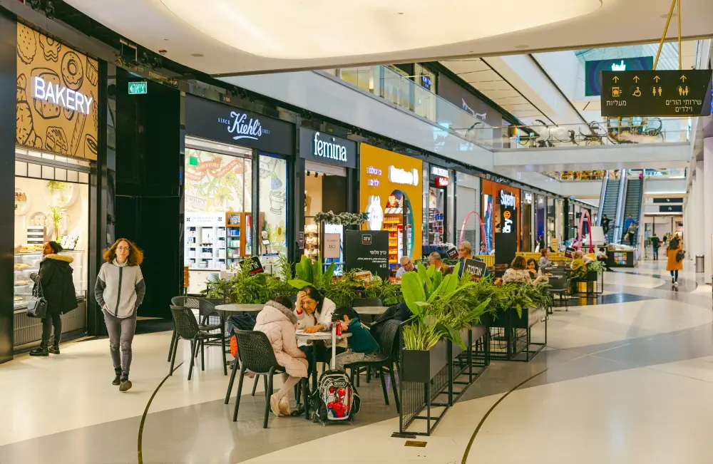 깨끗하고 즐거운 쇼핑: 텔아비브 몰