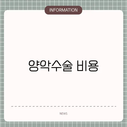 양악수술 비용