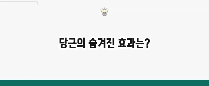 당근 효능: 눈 건강부터 면역력까지, 놀라운 효과 총정리