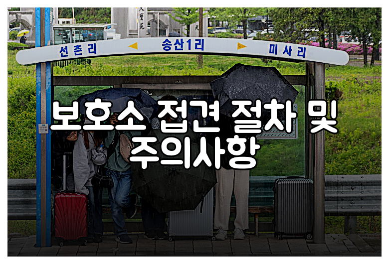 보호소 접견 절차 및 주의사항