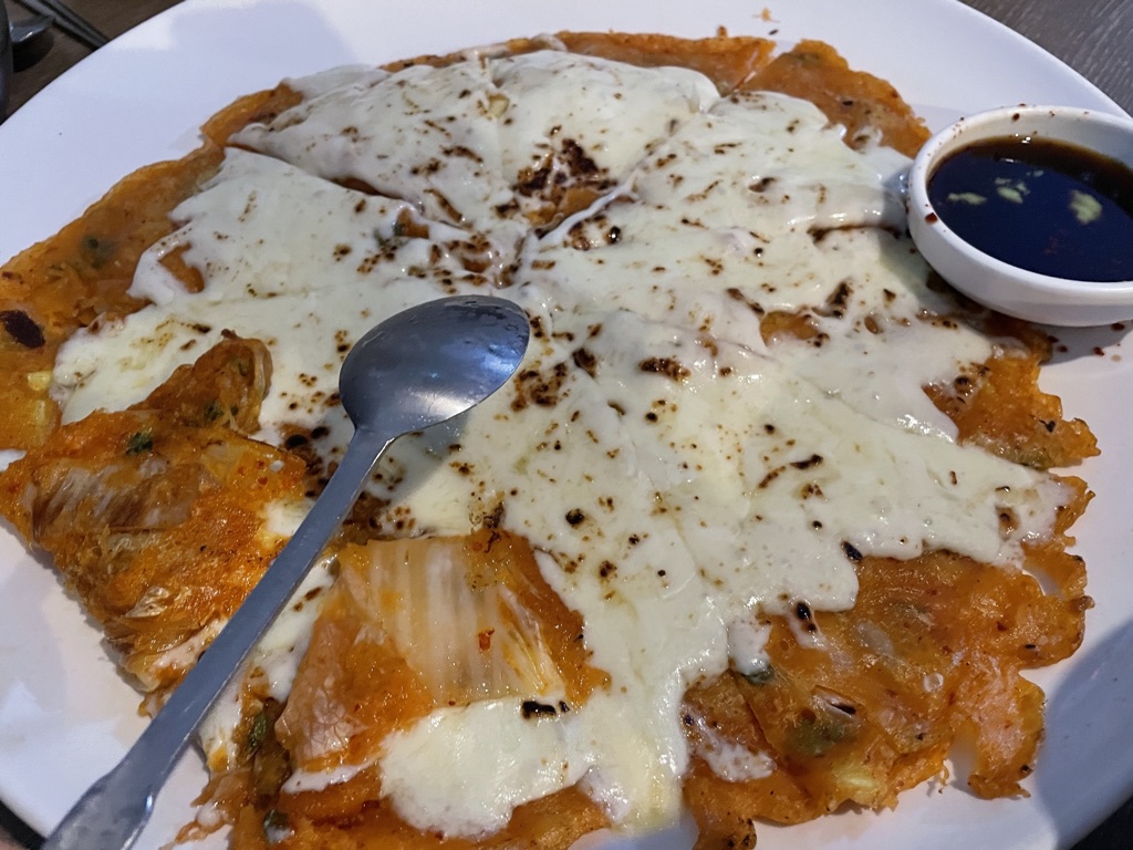 치즈김치전