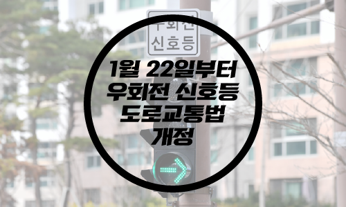  1월 22일부터 ‘우회전 신호등’ 도입/최고 20만원 벌금/시흥 우회전 사망사고