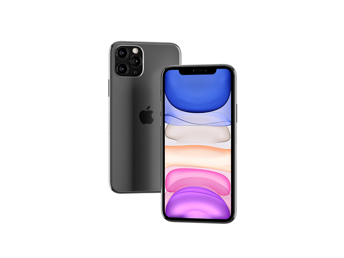 Floating iPhone 11 Pro Max Mockup(플로팅 아이폰11 프로 맥스 목업)