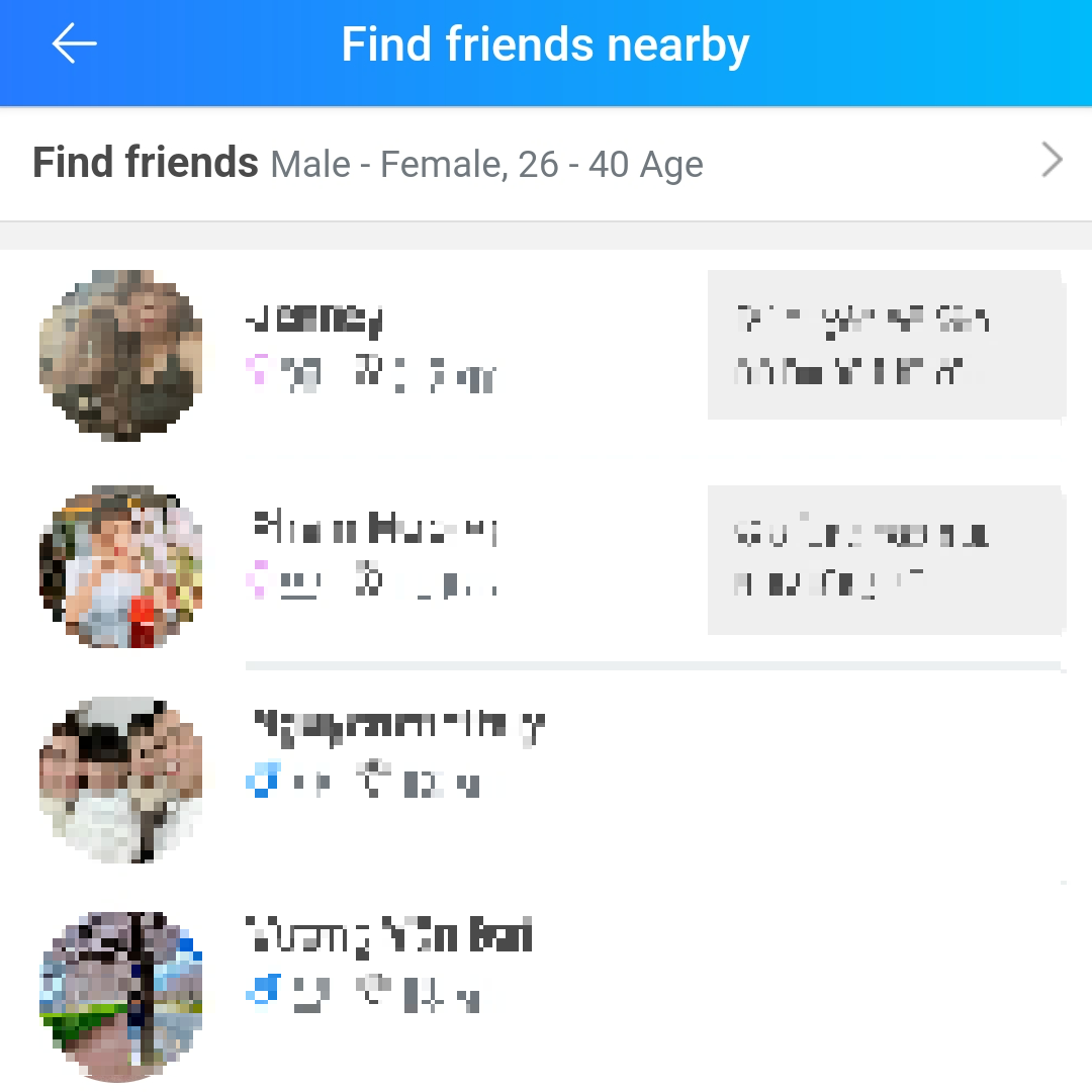 Zalo 주변에서 친구를 찾는 방법