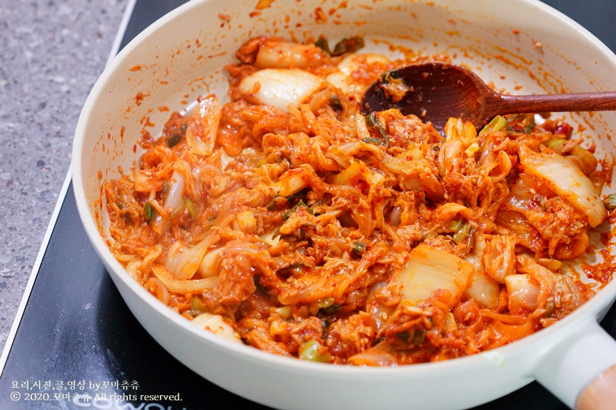 맛있는 팁 볶음김치 두부김치 만드는 법 참치김치볶음레시피 만들기 절대 18
