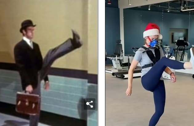  이렇게 걸으면 에너지 소모 2.5배 더들어 VIDEO: Study finds walking 'Teabag style' uses more energy than walking normally