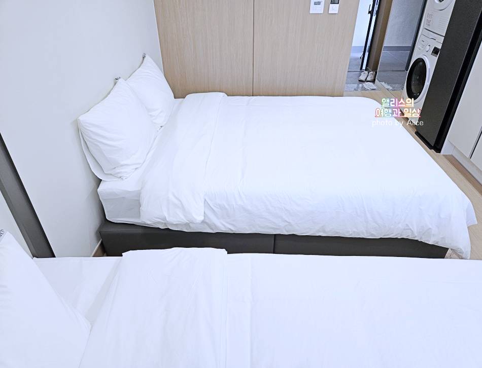 부산 호텔 한달살기 올집 아카이브 4H 부산 트윈룸 더블 룸 후기