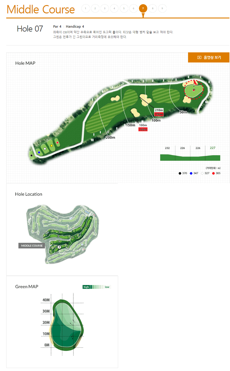 블루원 용인 CC 공략도 16