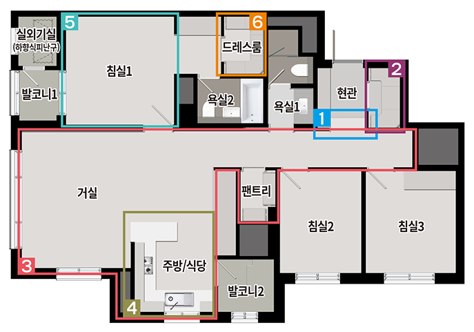 김해 구산 푸르지오 파르테르 84B