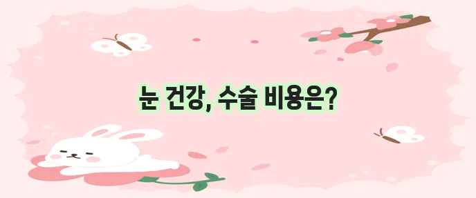 백내장 수술 비용 궁금증 해결하기