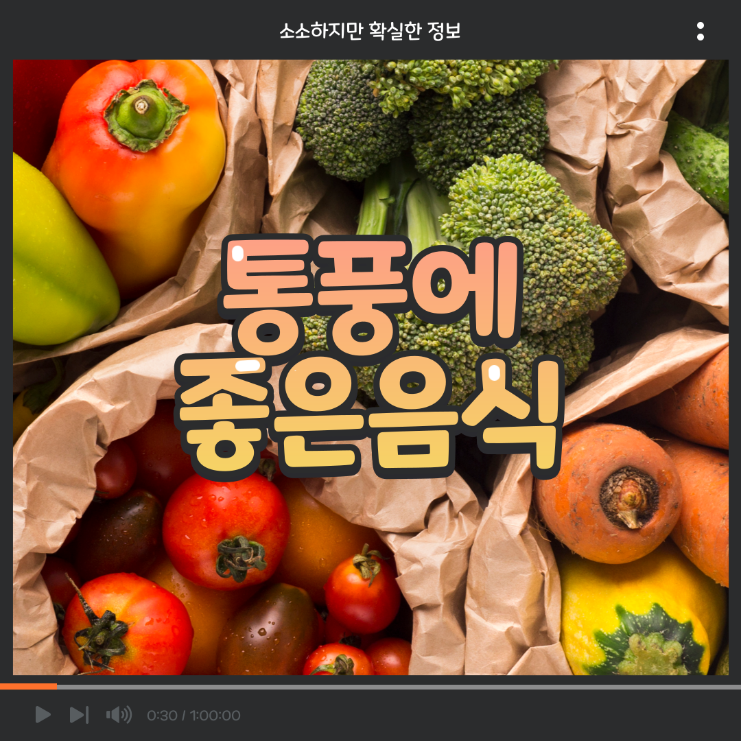  소확정 I 통풍에 좋은 음식