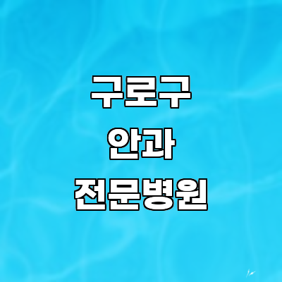 서울 구로구 안과