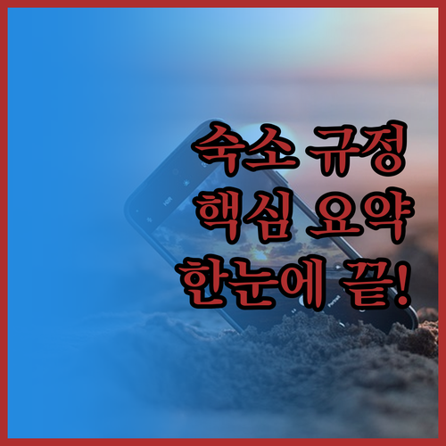 숙소 규정 완벽 분석! 체크인/아웃 