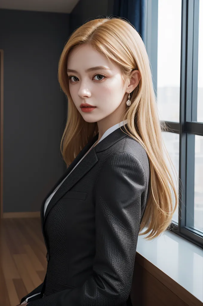 AI 실사 오피스 정장 비서 룩북 정장 컨셉