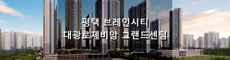 경기도 분양 아파트 평택 브레인시티 대광로제비앙 그랜드센텀 분양 정보 및 청약 결과