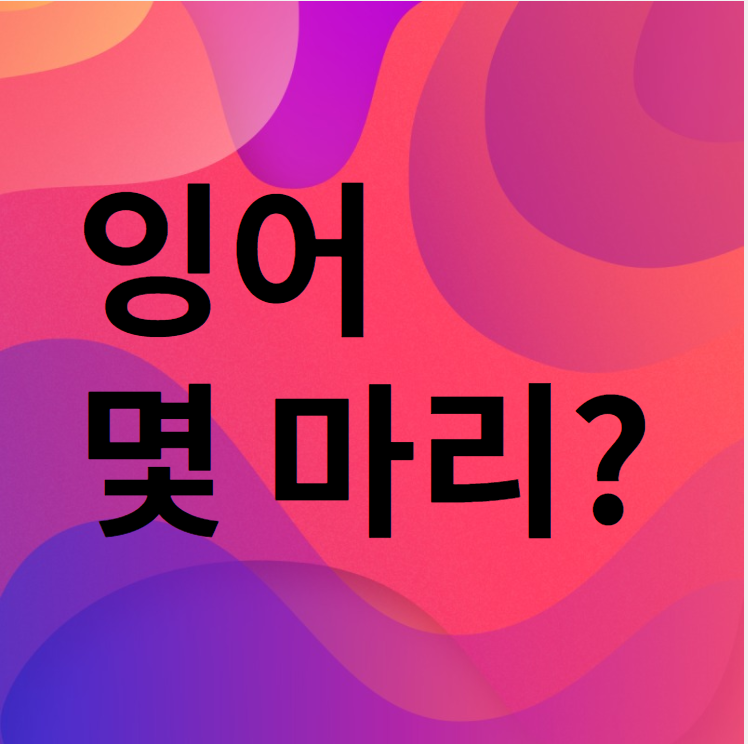  잉어 꿈을 꿨다면 몇 마리 인지 꼭 세어보세요