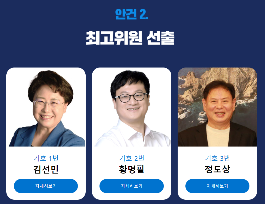 조국혁신당 전당대회 투표 당대표 최고위원