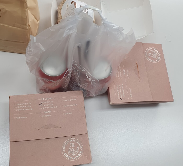 칙바이칙 라이스볼이 포장된 사진
