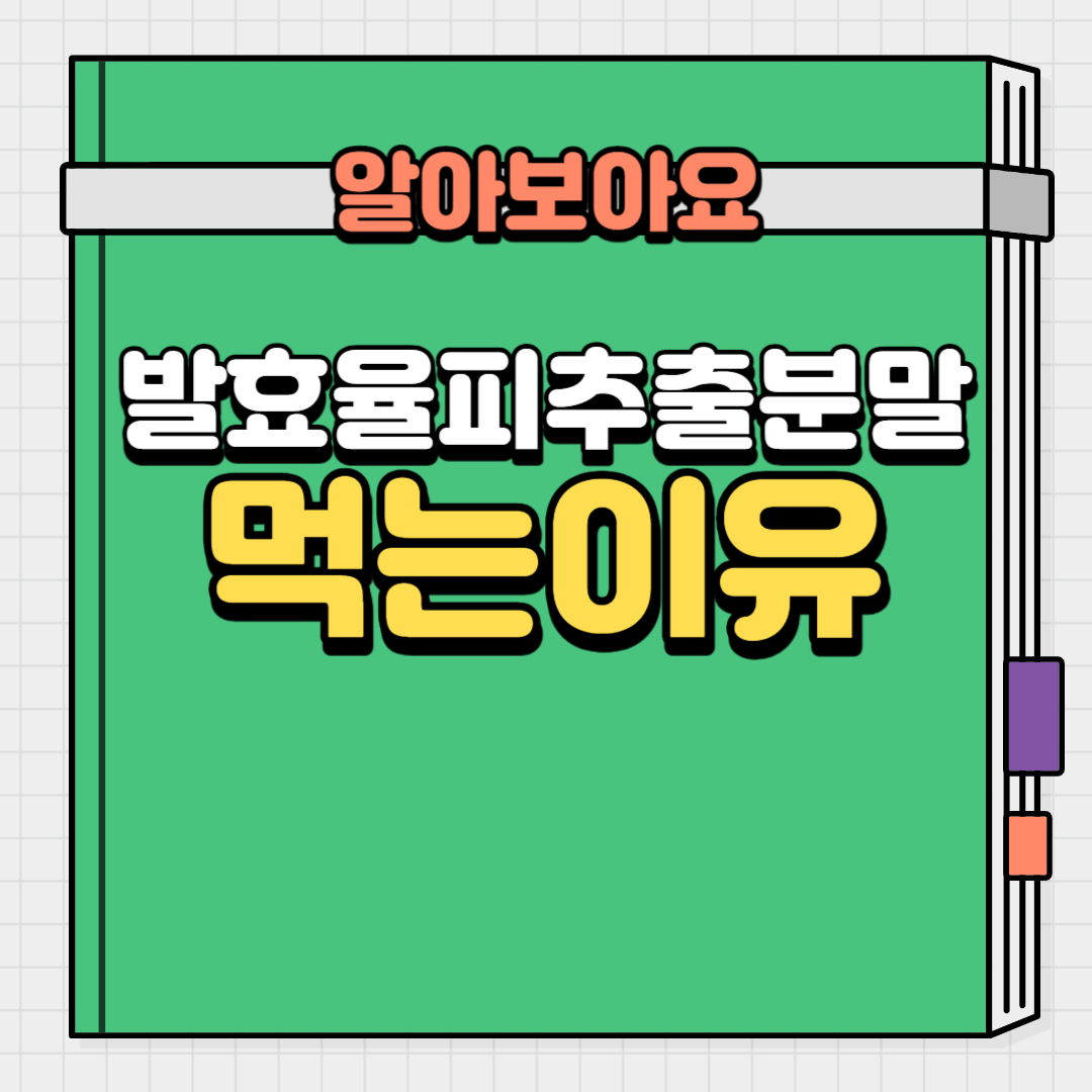  발효율피추출분말의 효능. 다이어트에 좋은 이유