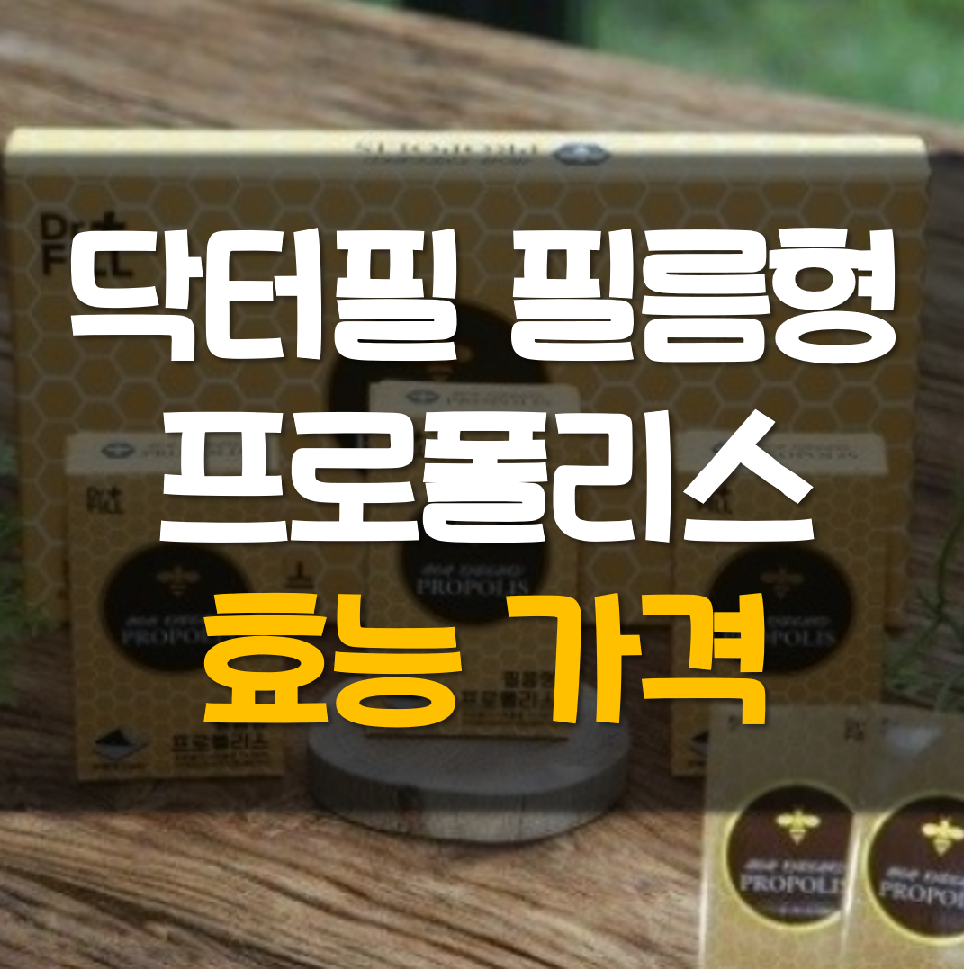  닥터필 필름형 프로폴리스 효능 가격
