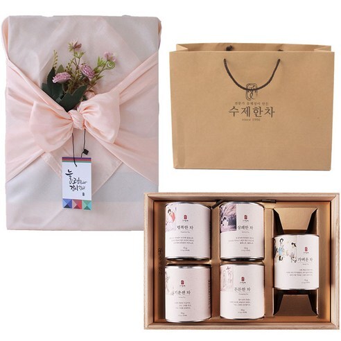  자연애 수제한차 5종 선물세트 + 쇼핑백 후기! 도대체 왜 이렇게 인기가 많은 걸까요?