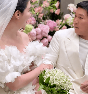 정수지의 결혼식 드레스
