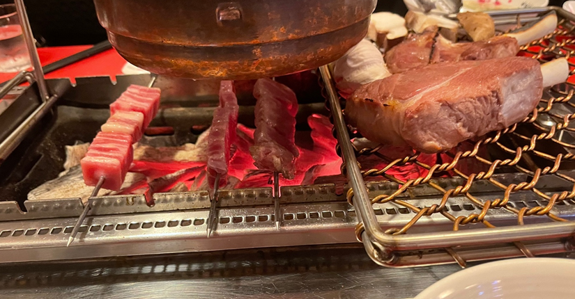 죽도양꼬치-숯불