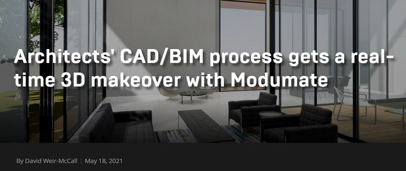  건축 CAD/BIM 프로세스의 실시간 3D 작업 개선 방안 VIDEO:Architects' CAD/BIM process gets a real-time 3D makeover with Modumate