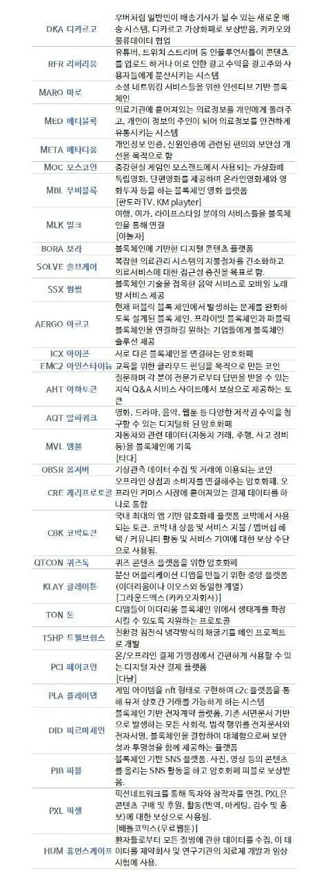 김치코인 종류 전망_2