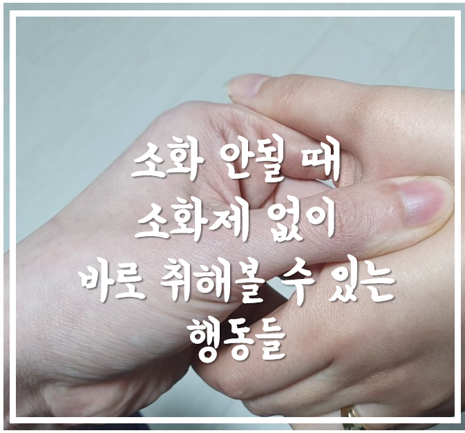  [생활의지혜] 소화 안될 때 소화제없이 바로 취해볼 수 있는 행동들
