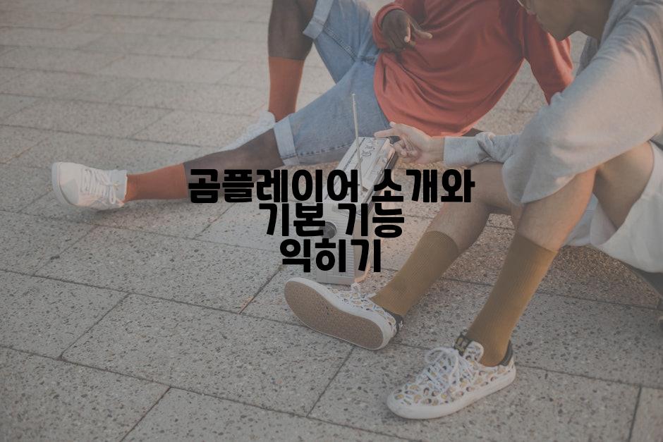곰플레이어 소개와 기본 기능 익히기