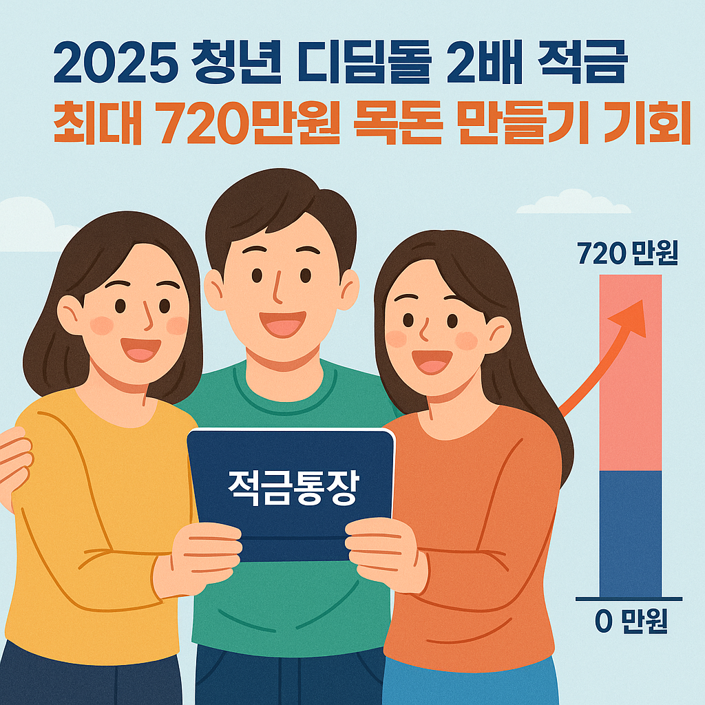 2025 청년 디딤돌 2배 적금, 최대 720만 원 목돈 만들기 프로젝트!