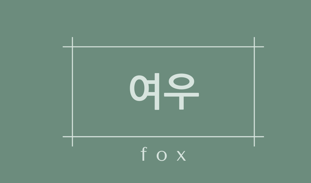 여우(fox)