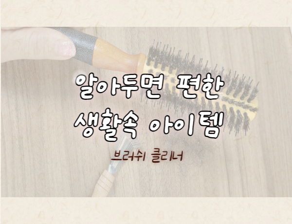  있으면 편한 생활 아이템 브러쉬 클리너 머리빗 머리카락 청소 옷 찍찍이 먼지 제거에 아주 좋아요
