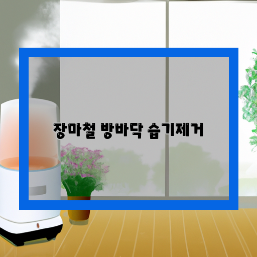  국내 여름철 대표 적정습도 유지! 장마철 방바닥 습기제거 방법