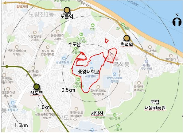 동작구흑석동-221번지-위치도