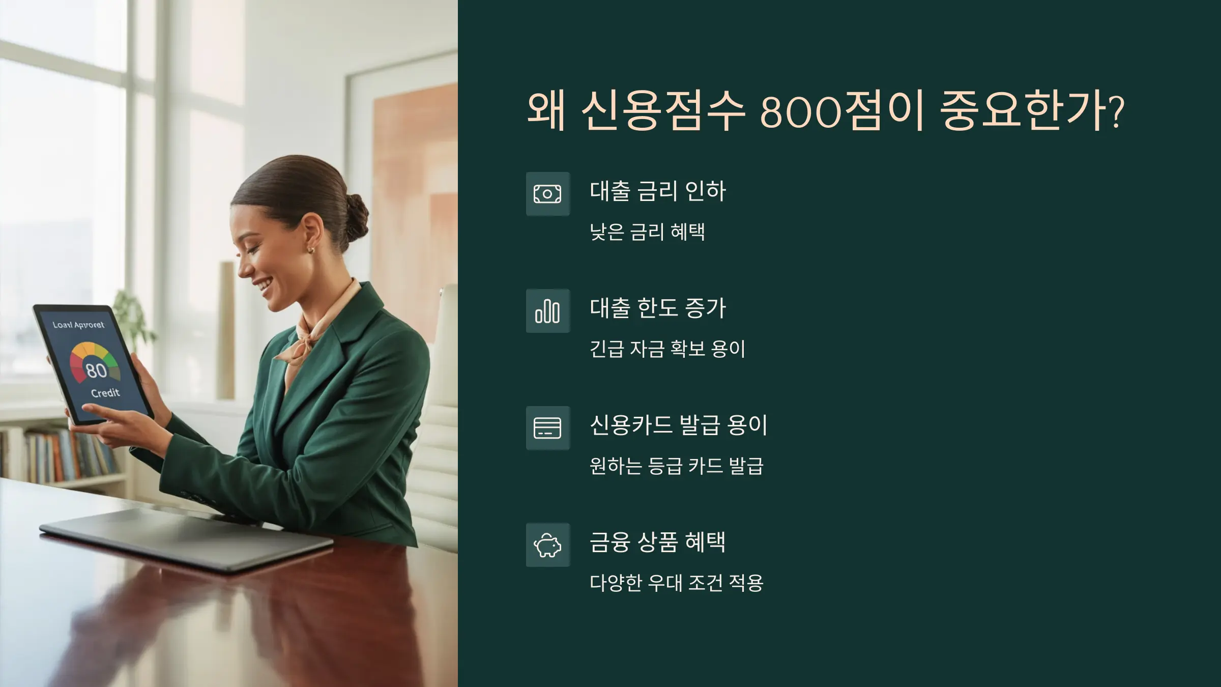 왜 신용점수 800점이 중요한가