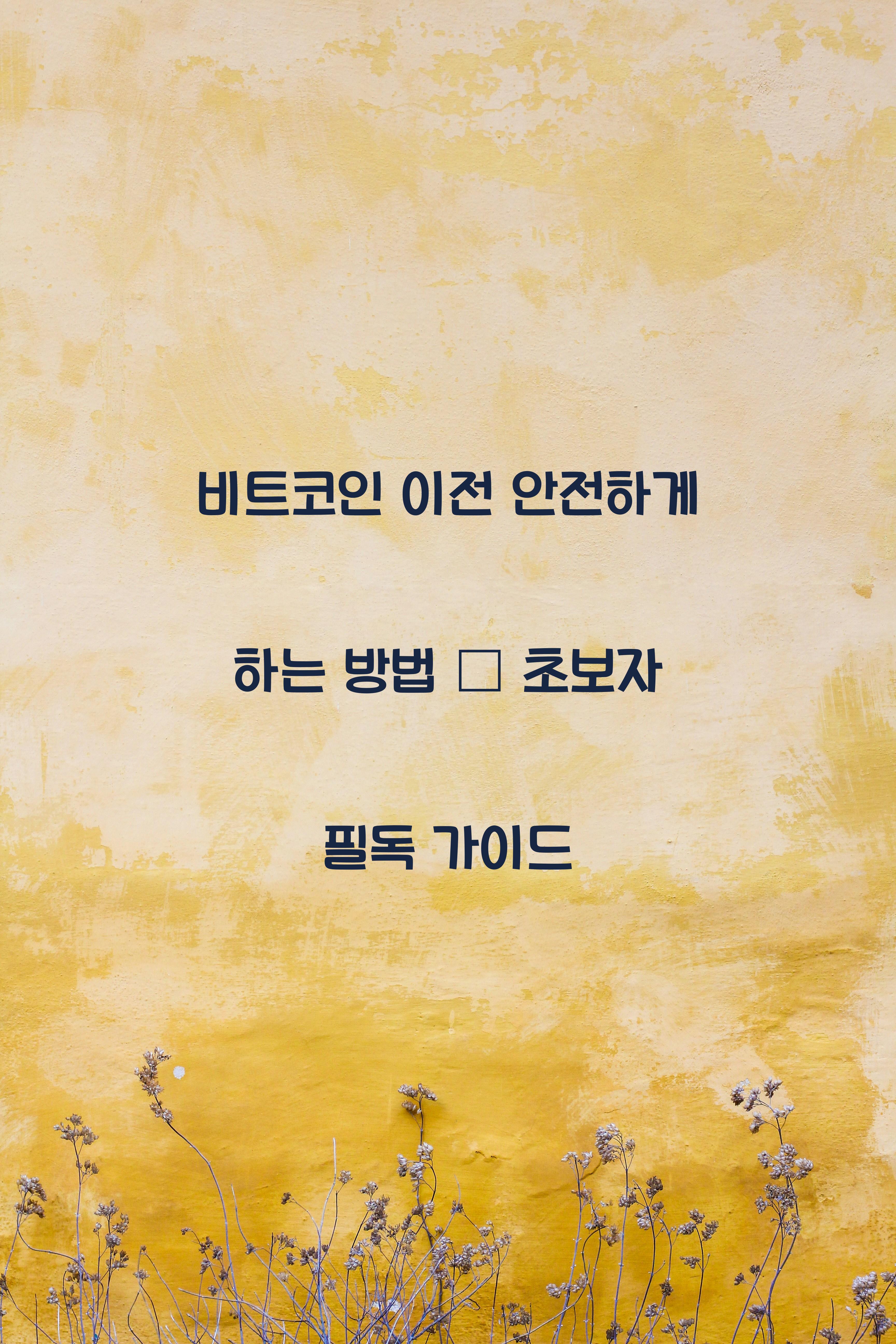 비트코인 이전 안전하게 하는 방법