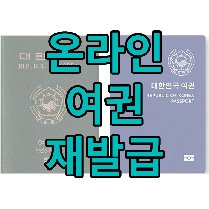 온라인 여권 재발급하기