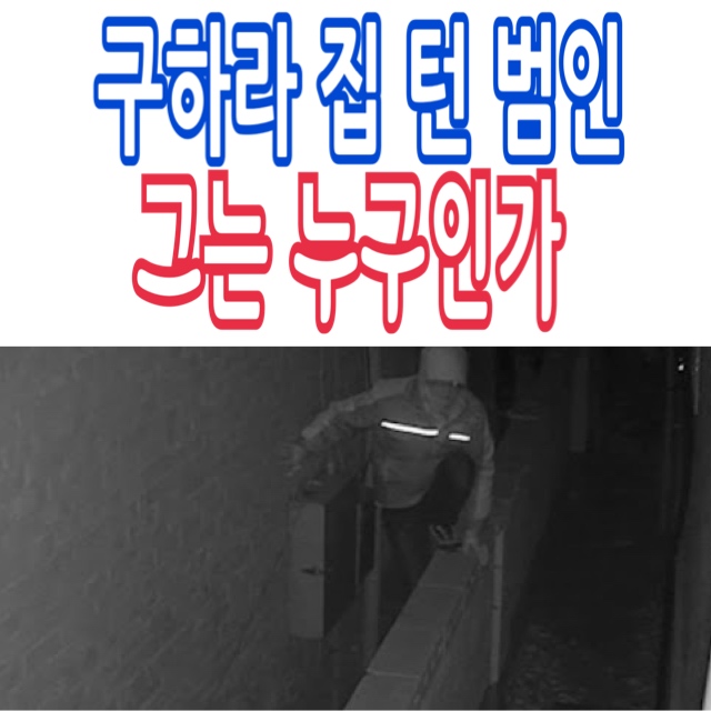 구하라 집 턴 범인은 대체 누구?