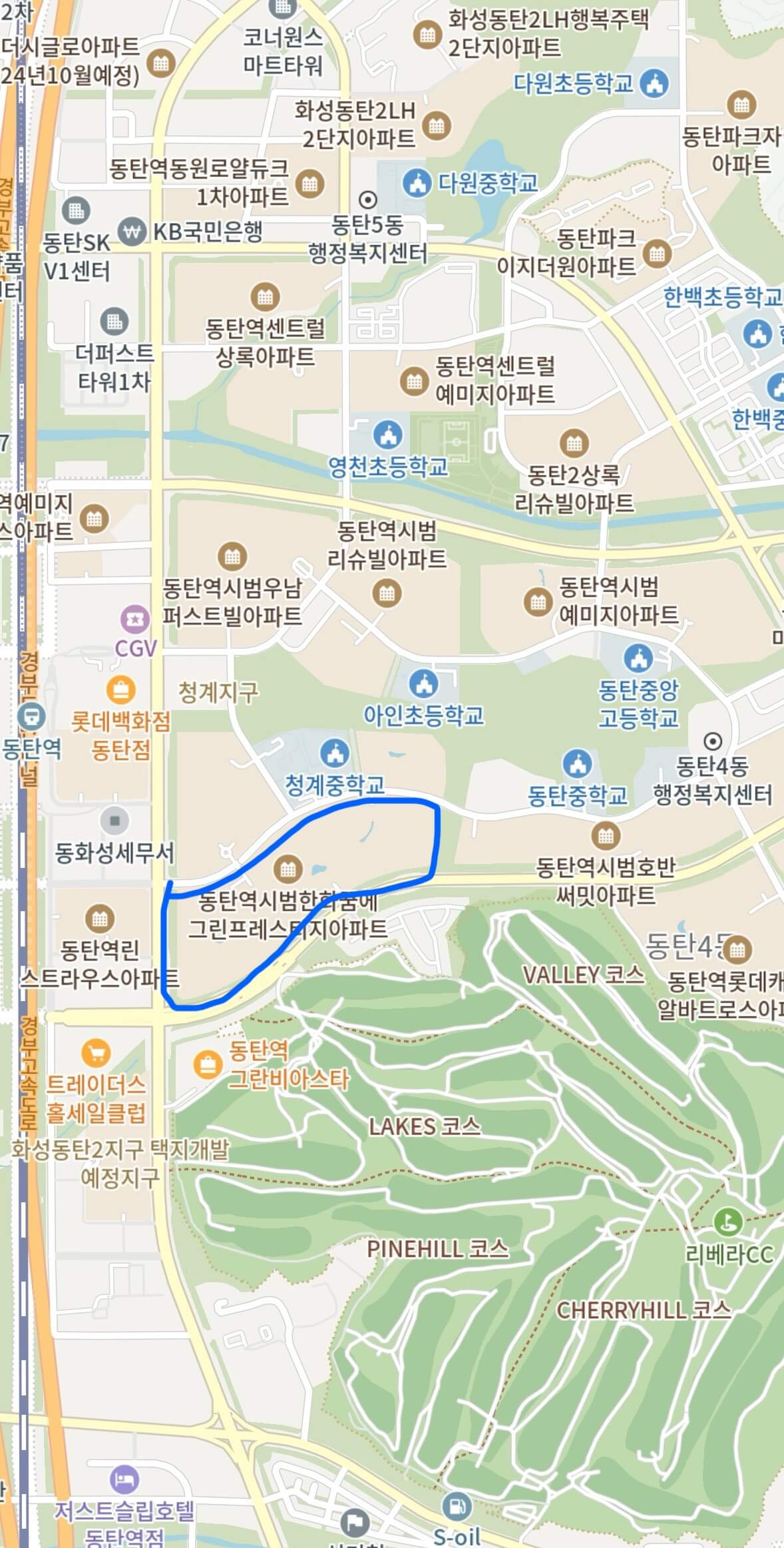 동탄역-시범-한화꿈에그린-프레스티지-카카오맵-지도