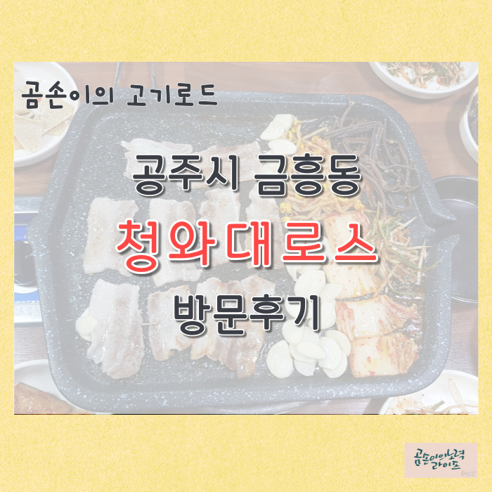  곰손이의 고기로드 : 공주 금흥동 청와대로스