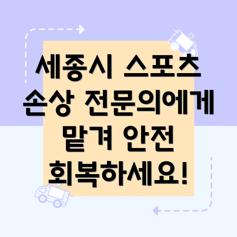 세종시 스포츠 손상