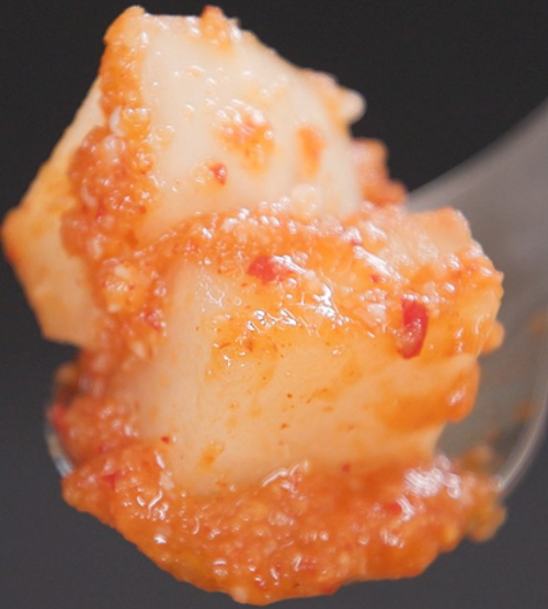 플레인 요구르트 깍두기 과정 1