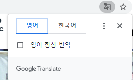 구글 페이지 번역기능