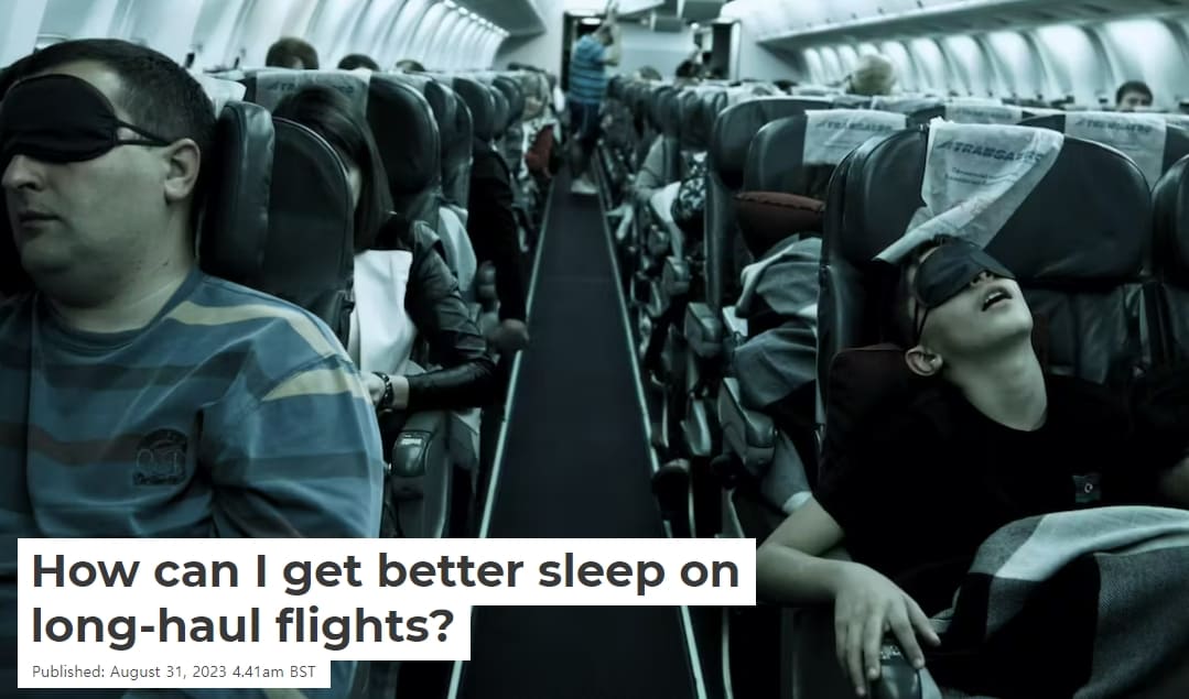장거리 해외여행 비행기에서 잠 자는 법 How can I get better sleep on long-haul flights?